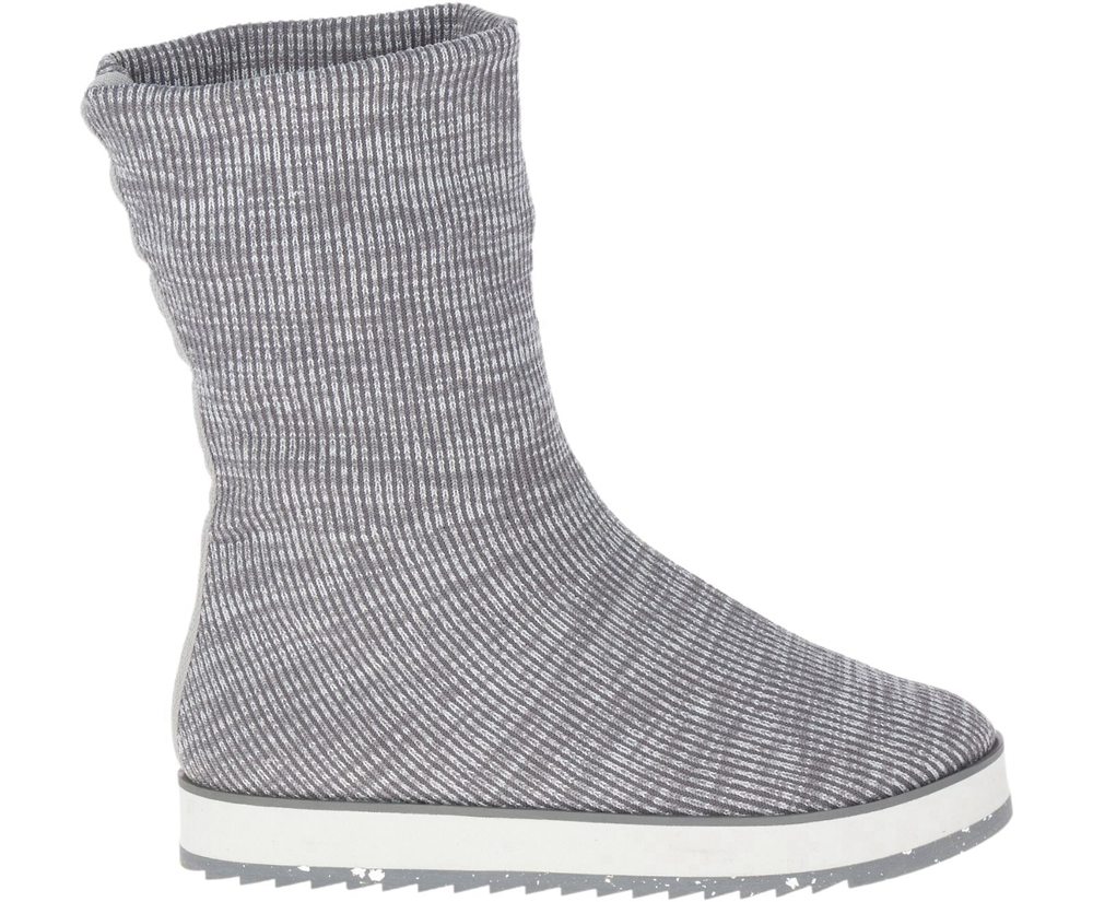Merrell Støvler Dame - Juno Knit Pull On - Grå - OGE709613